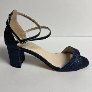 Touch Ups Women’s Jackie, Navy Ankle Strap Sandals, Size 8.5 M